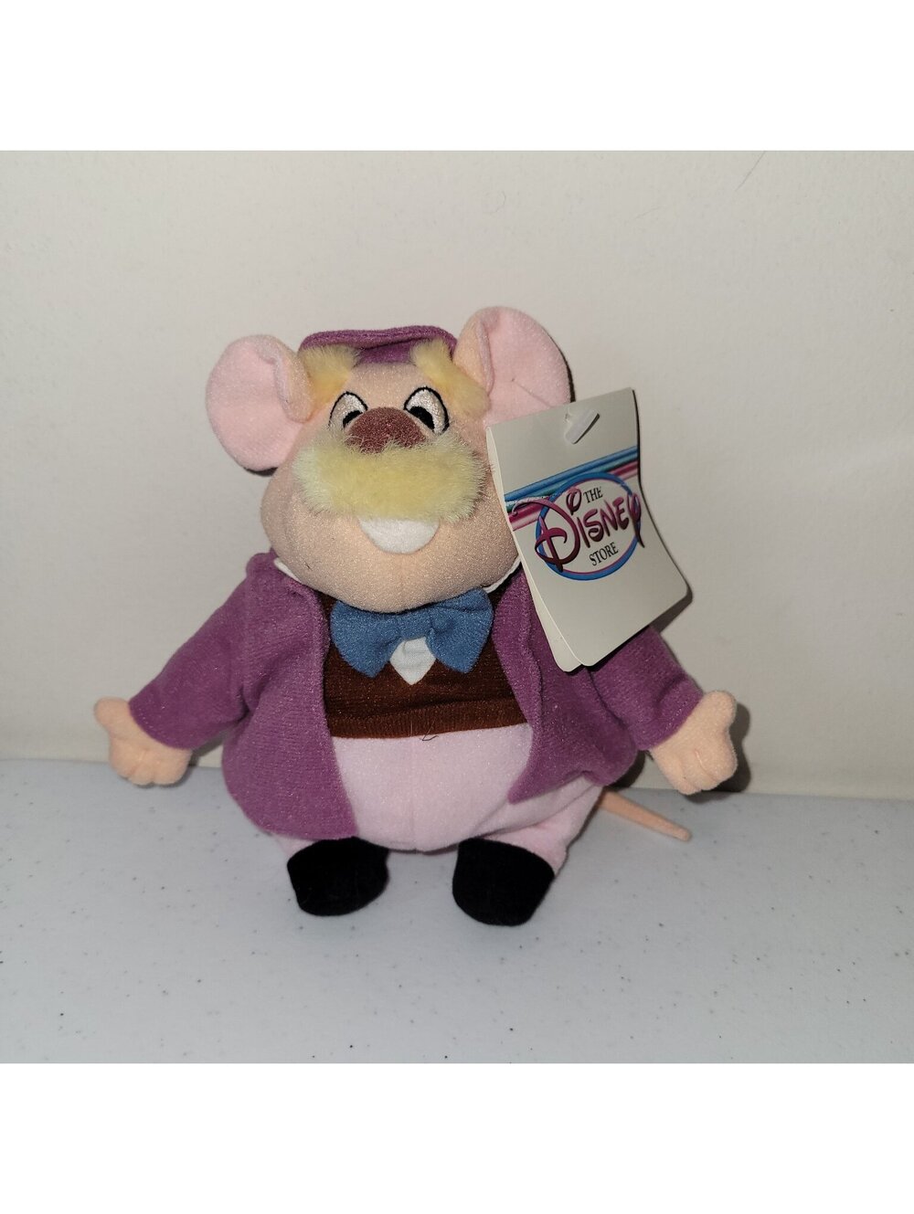 NWT Disney Store Dr. Dawson The Great Mouse Detective Bean Bag Plush Toy 7" HTF